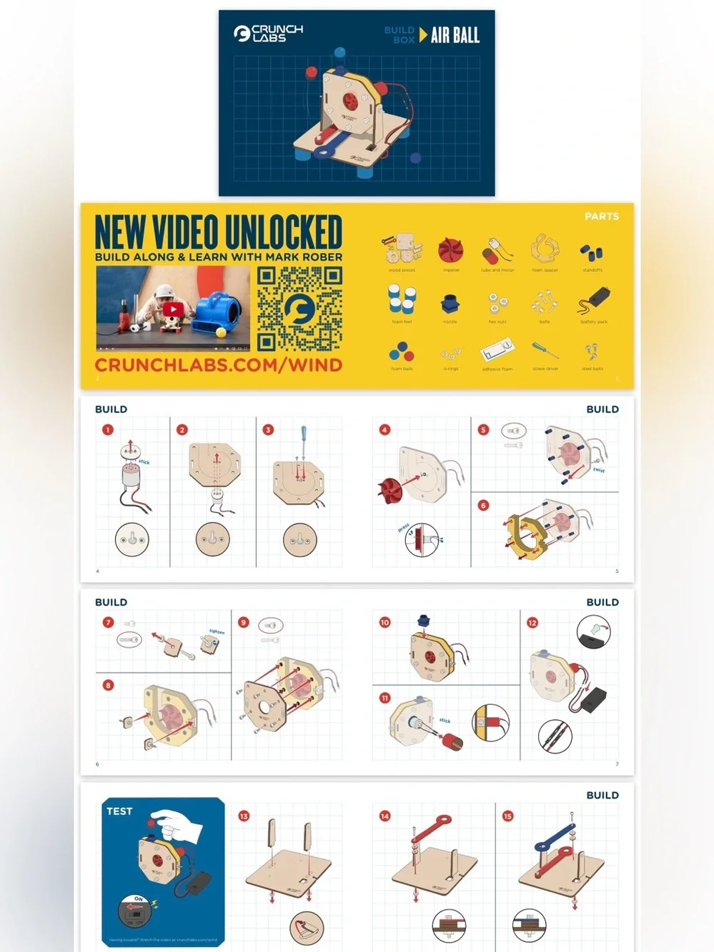Set/2 NEW Unopened Mark Rober Crunch Labs Kits